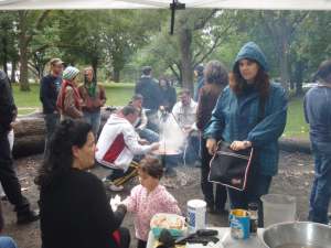 11.Roma newcomers making campfire goulash, 2010...